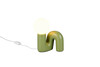 Lampe de Table QUINN Céramique Vert Olive Design Sculptural - R56821015