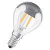 Sphérique calotte argentée LED 4W 827 E14 Ledvance/Osram