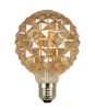 Ampoule globe 95mm ambre diamantée 4W E27 TrioLighting