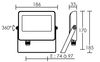 Projecteur extérieur blanc Led WINK 2 ARIC 50W IP65 4000°k 