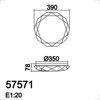 Plafonnier diamant 390mm Led 4000°K étoilé LEO 