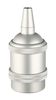 Douille E27 aluminium argent mat pour suspension