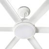 Ventilateur de plafond Rotterdam 25 XXL blanc avec éclairage
