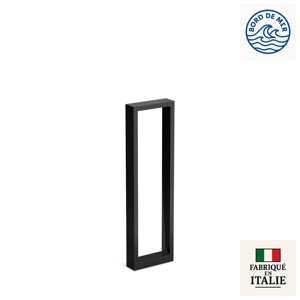 Borne rectangulaire profil aluminium IP66 ARKE 700 en noir RAL9005
