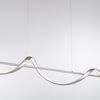 Lustre Led spirale Q-SWING finition Acier connecté