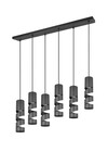 STREAM Suspension 6xGU10 metal noir mat ref. 364000632