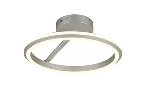 Plafonnier LED TRIO AMADOR 635510107 - Forme ronde, Nickel Mat, 34 W, CCT et hauteur réglable