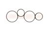 Plafonnier/Applique led noir et blanc SwitchDimmer 4 cercles MEDERA