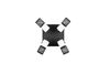 Plafonnier blanc et noir à 4 spots grillagés TOSH Métal Blanc et noir 4*8W max