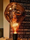 Ampoule 165mm cuivré filament hélice Girard Sudron