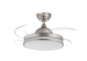 Ventilateur de plafond TURIN XS avec 4 pales rétractables transparentes