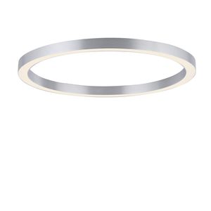 Anneau rond LED finition Aluminium avec télécommande