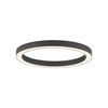 Anneau rond LED finition Anthracite avec télécommande