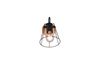 Spot noir mat et bois JAIPUR de Triolighting