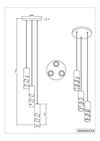 STREAM – Suspension 3xGU10 métal blanc mat réf. 364030331