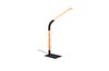 Lampe à poser NORRIS articulée noire et bois Métal/bois noir mat/bois 7W