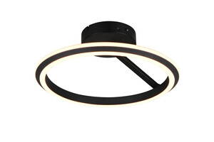 Plafonnier LED TRIO AMADOR 635510132- Forme ronde, noir Mat, 34 W, CCT et hauteur réglable
