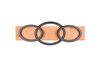 Plafonnier/Applique led noir et bois SwitchDimmer 3 cercles BARCA