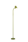 Liseuse PONGO sur pied R45831101 – Vert mat, LED 4,5 W, tête flexible, métal & bois