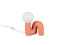 Lampe de Table QUINN Céramique Abricot Design Sculptural - R56821040