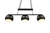 Suspension monte et baisse à 3 globes noir mat FLETCHER de TrioLighting