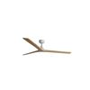 Ventilateur de plafond KLIM L blanc/chêne et télécommande
