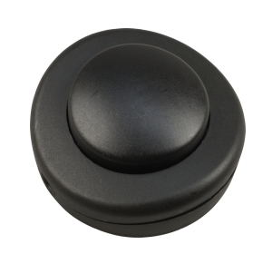 Interrupteur à pied noir 65mm pour lampe et lampadaire