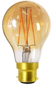 Standard ambre filament LED 8W B22 2.700°K dimmable Girard Sudron