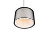 Suspension noire et tissu BURTON de Triolighting