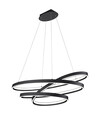 Suspension CIOLA LED Noir Mat L115cm - 377210132