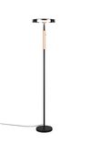 Lampadaire CELESTE – Élégance moderne en bois, verre et métal avec variateur tactile