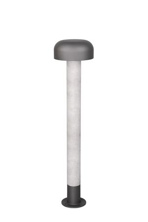 Potelet extérieur FRASER TrioLighting anthracite béton – lumière 360° IP54