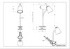 Lampe de bureau PONGO à pince R25831115 – Vert mat, LED 4,5 W, tête flexible, métal & bois