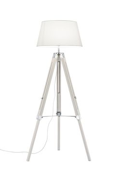 Lampadaire trépied blanc TRIPOD de TrioLighting