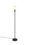 Lampadaire droit GLENN diffuseur blanc finition noir