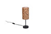 Lampe de Table PARDINA Motif Léopard Noir Mat - R56741032