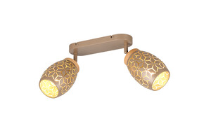 Spot Plafond BIDAR Brun Café 2 Lumières E14 - R81572065