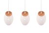 Lustre BIDAR 3 suspensions ajourées blanc mat de TrioLighting