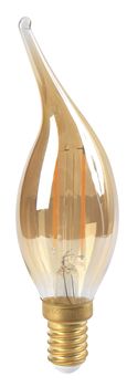 Flamme Coup de vent ambre filament LED 2W E14 Girard Sudron