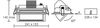 Downlight rectangulaire blanc d'accentuation METROPOLIS 51W 4000°K d'ARIC
