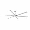 Ventilateur de plafond ANDROS XXL  Nickel satiné avec télécommande