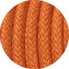 Câble rond double isolation tressé orange 2x0.75mm²