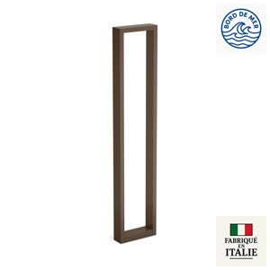 Borne rectangulaire profil aluminium IP66 ARKE 1000 en marron bronze
