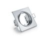 Spot carré inclinable encastré JURA chromé IP20