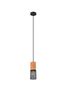  Suspension TOSH grillage noir et bois gamme VINTAGE