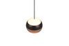 Suspension 1 tête boule ORBIT finition Noir mat et café