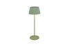 Lampe nomade rechargeable SUAREZ abat-jour plissé vert pistache