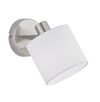 Spot mural nickel mat/blanc abat-jour TOMMY de TrioLighting